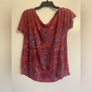 Lucky Brand Bohemian Oversized Top- Size XS